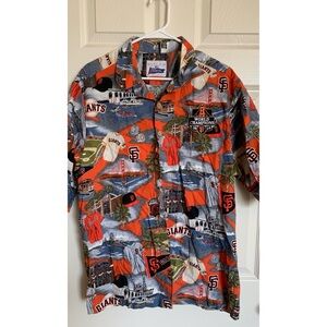 Reyn Spooner Giants World Champions Hawaiian Shirt Men’s XL